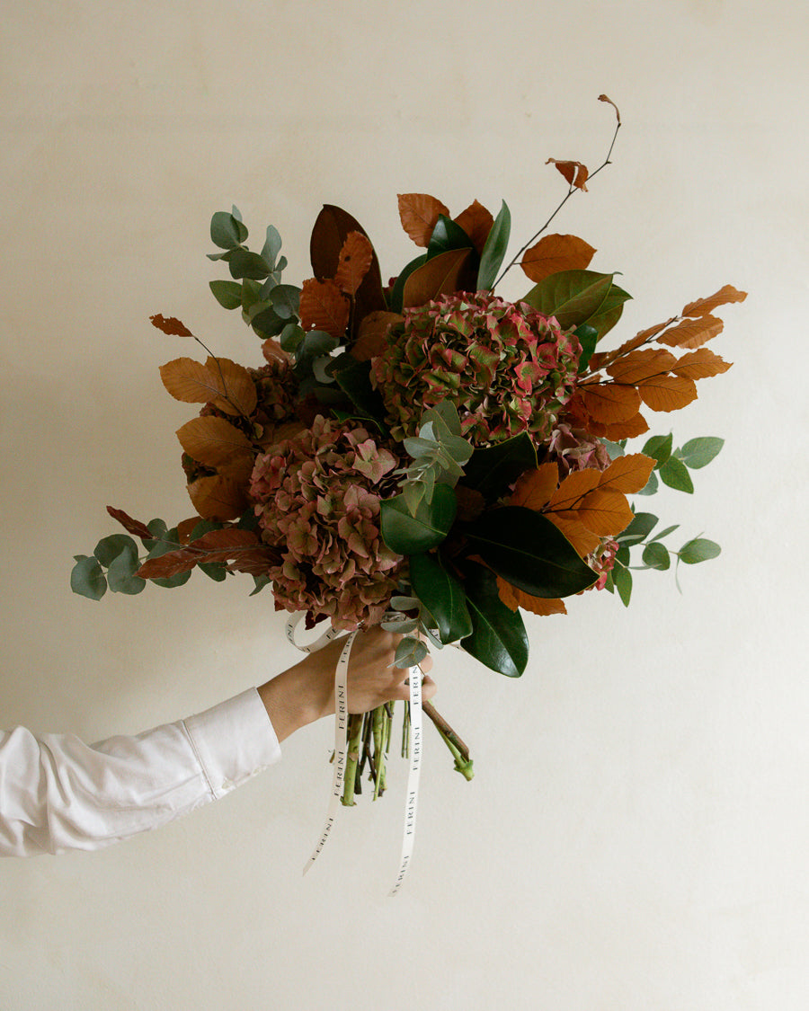 Ramo de hortensias de flor natural